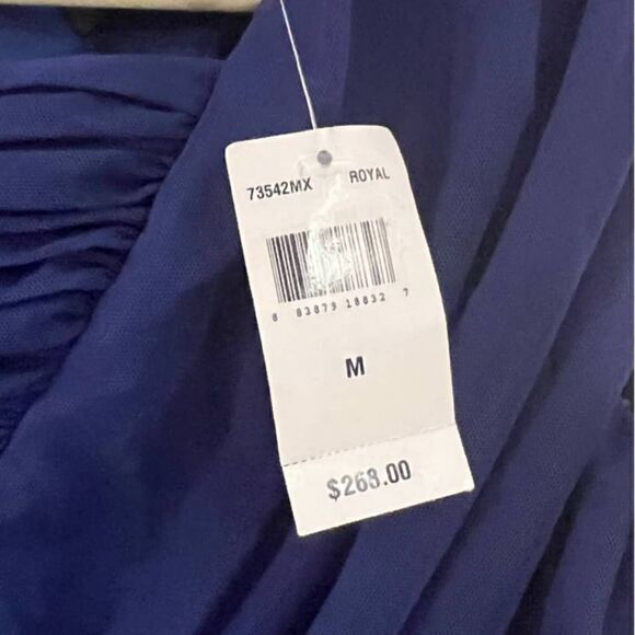 Tadashi Shoji Fern Style Royal Dress NWT Sz. M - Picture 3 of 7